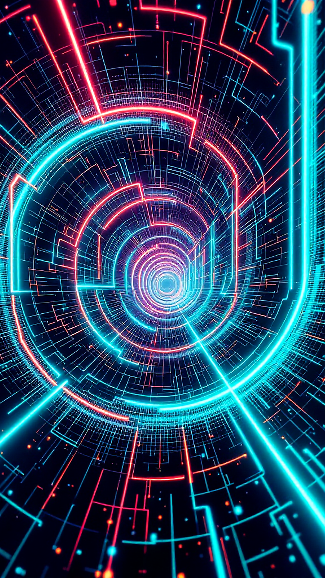 Fractal Neon Grid
