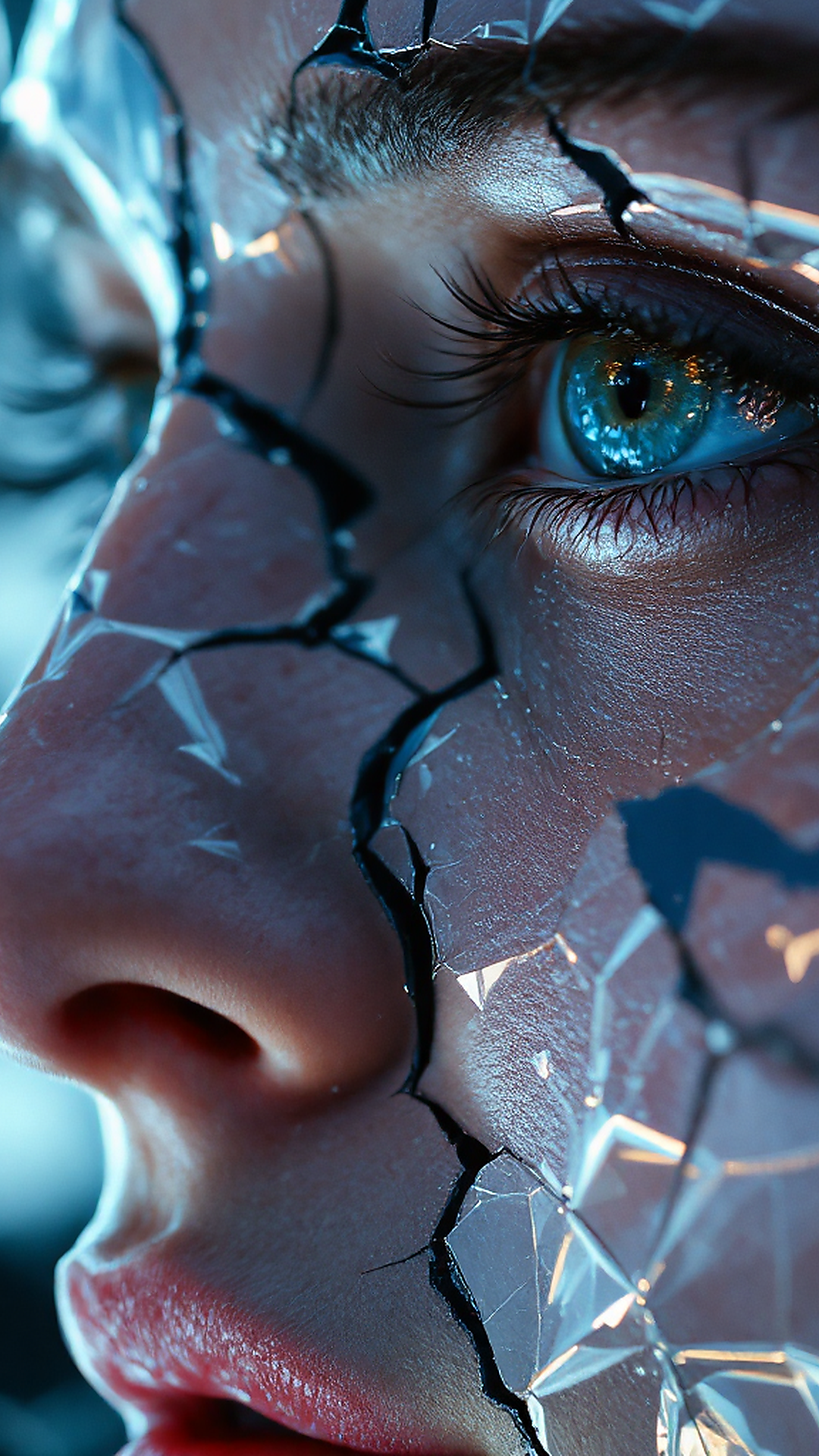 Cracked Chrome Face
