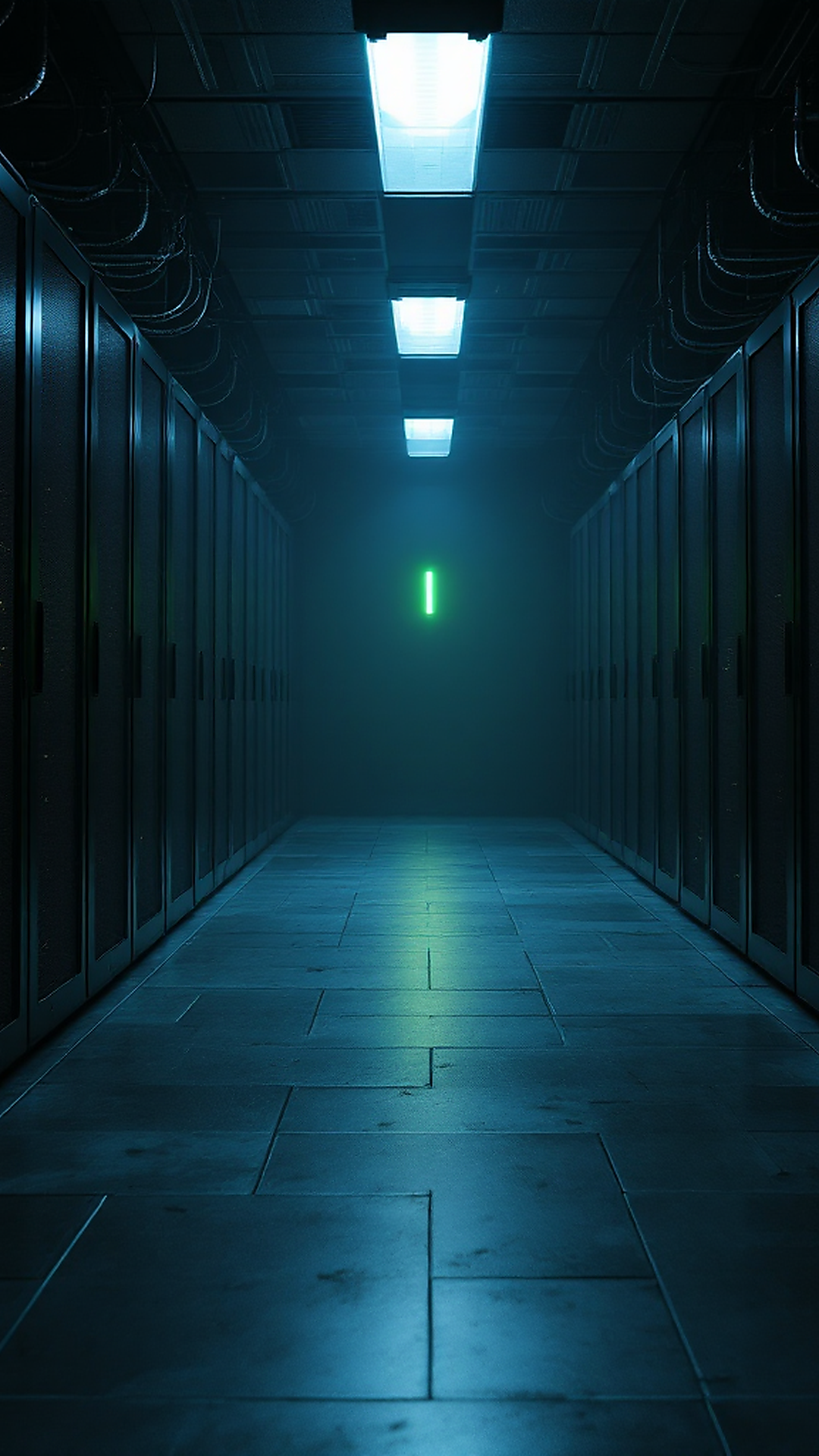 Empty Server Hall