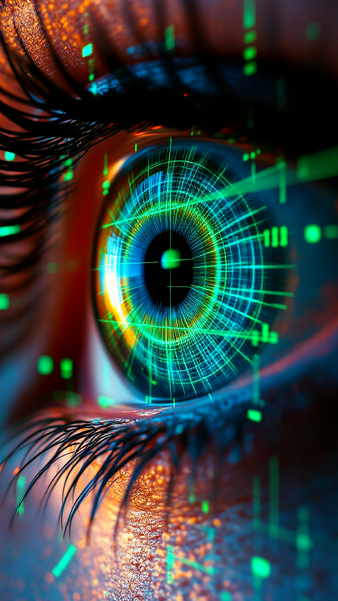Scanning Iris Grid